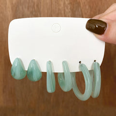 Acrylic Hoop Earrings